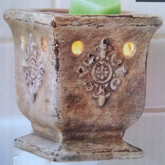 Scentsationals Crest Stone Ceramic Wall Plugin Warmer NIB - Picture 1 of 4